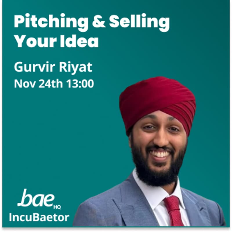 Cover Image for Pitching & Selling Your Idea Workshop (Lunch)