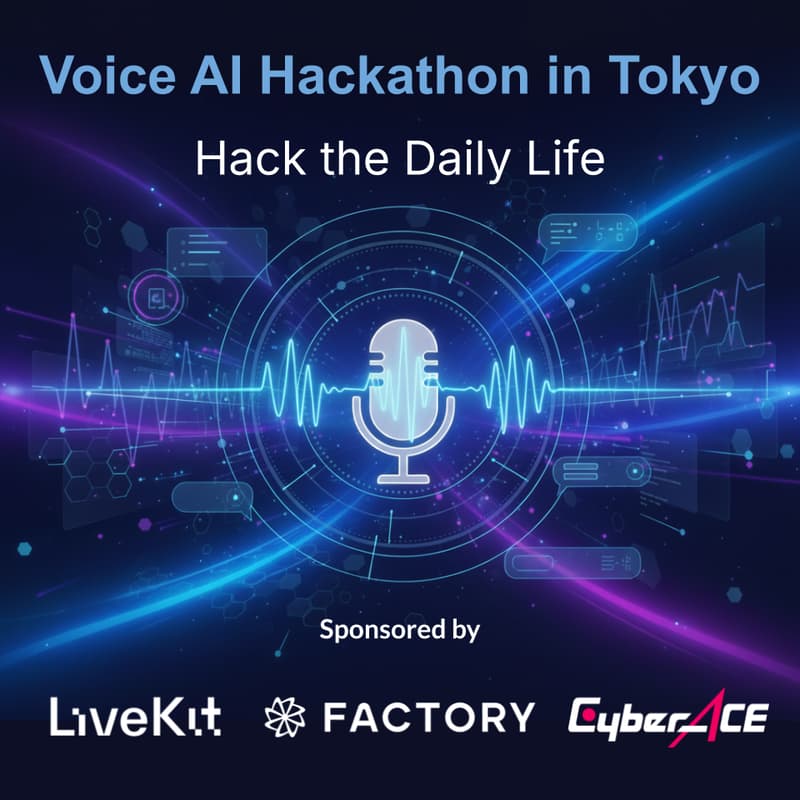 Cover Image for Voice AI Hackathon in Tokyo : Hack the Daily Life