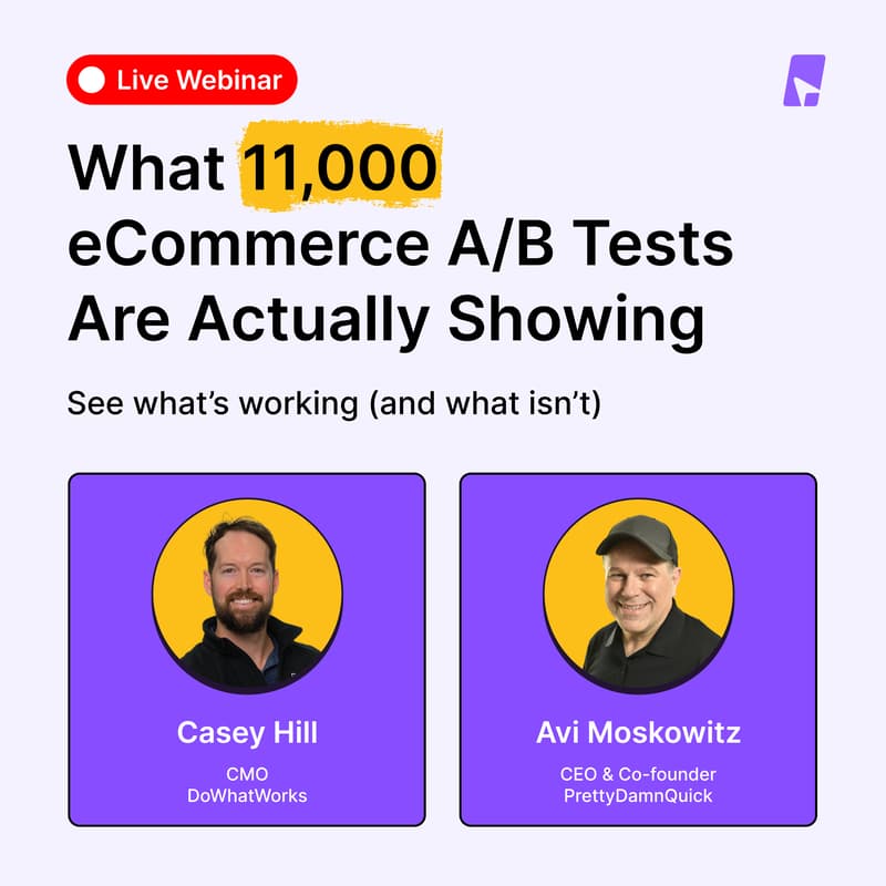 Cover Image for What 11,000 eCommerce A/B Tests Are Actually Showing