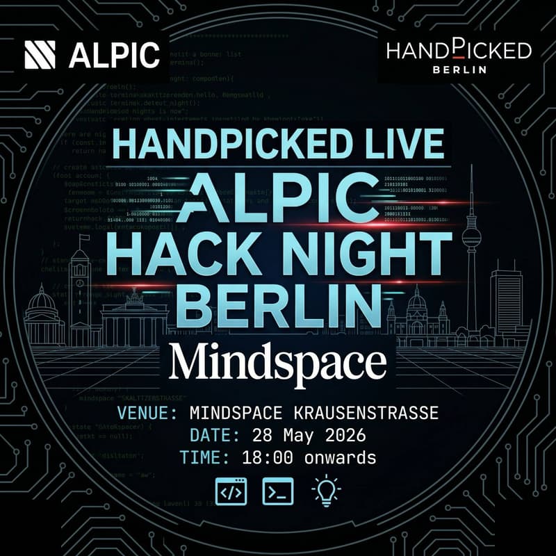 Cover Image for Handpicked Live: Alpic Hack Night Berlin