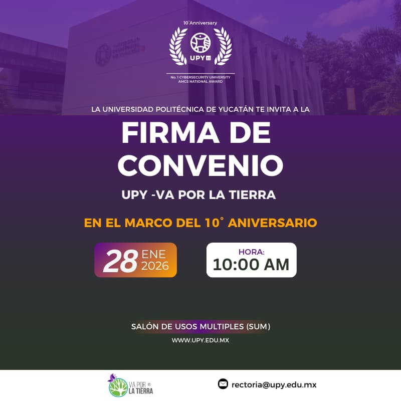Cover Image for Firma de Convenio UPY - Va por la Tierra
