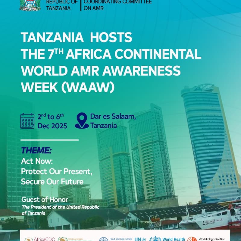 Cover Image for 7th Africa Continental World AMR Awareness Week (WAAW) - Hosted by Tanzania