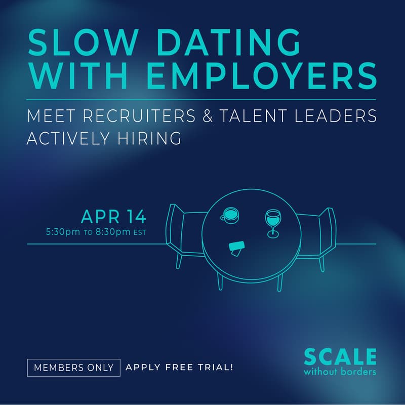 Cover Image for [Virtual] Employer Slow-Dating Night