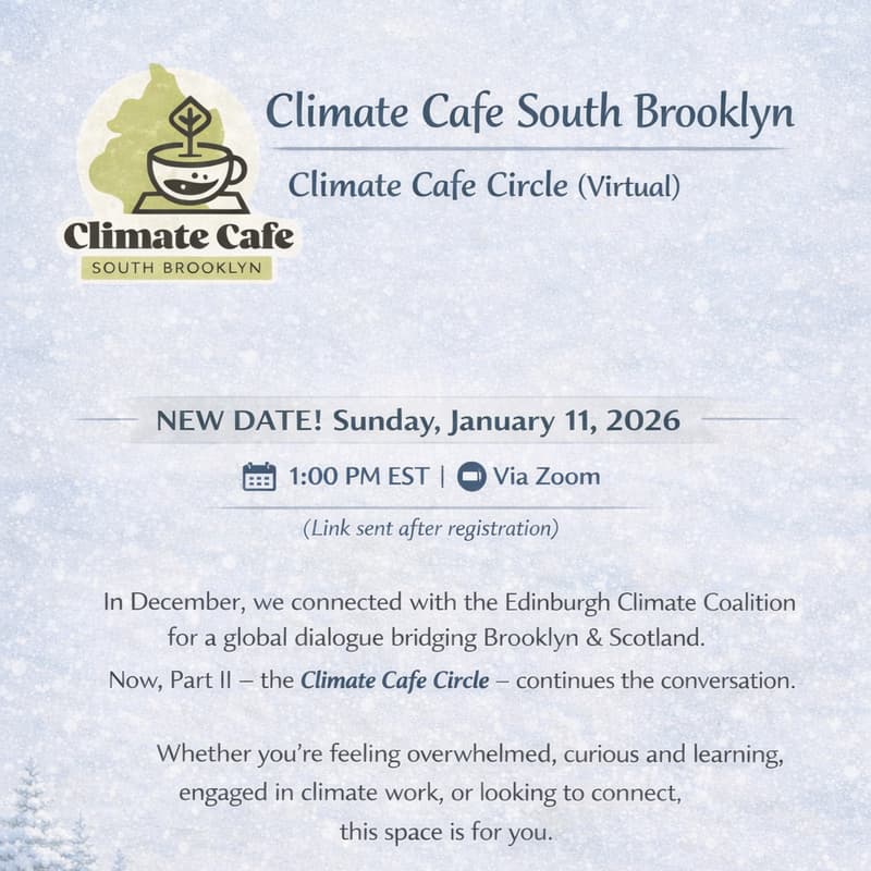 Cover Image for CCSB's January Climate Cafe