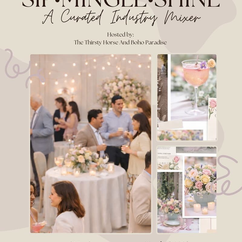 Cover Image for Sip•Mingle•Shine- A Curated Industry Mixer