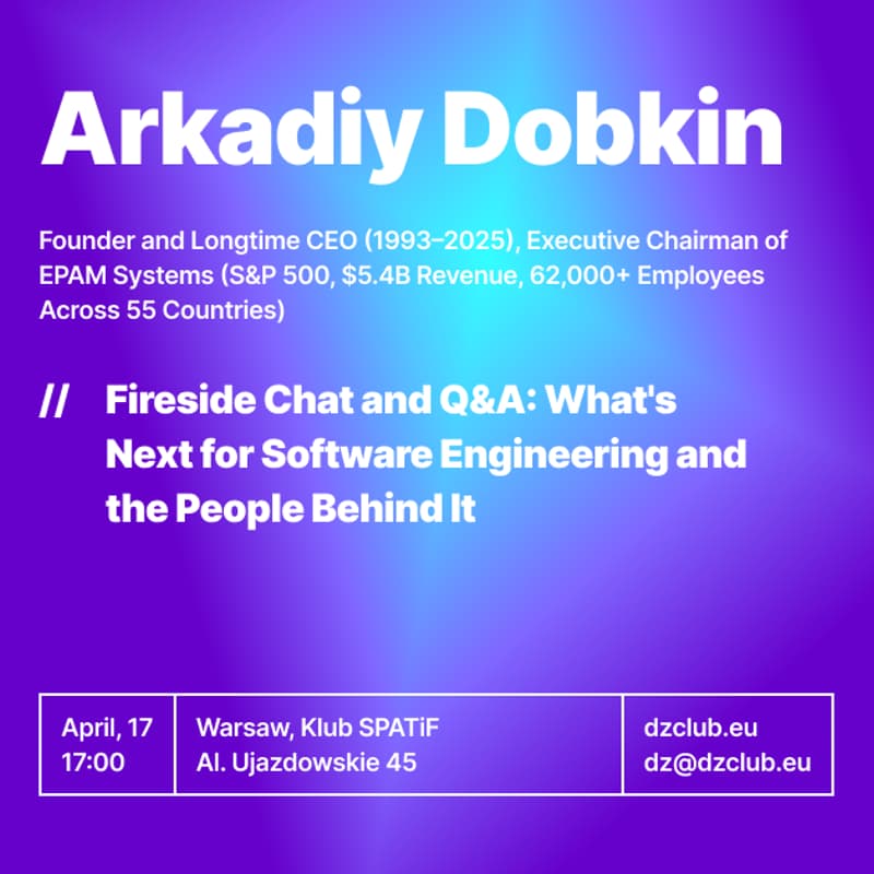 Cover Image for Fireside Chat and Q&A: Arkadiy Dobkin