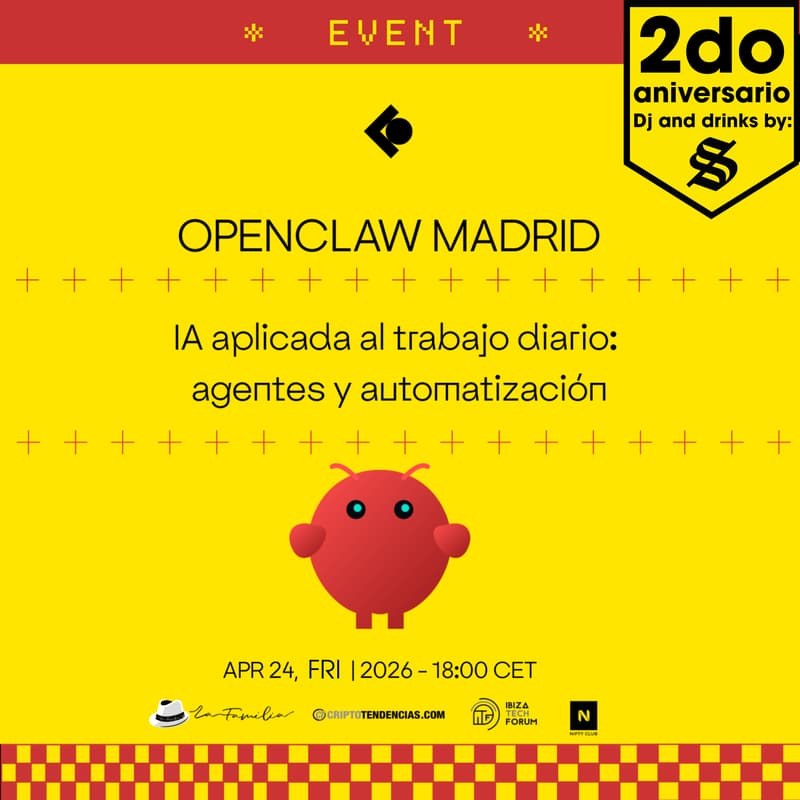 Cover Image for OPENCLAW MADRID — IA aplicada al trabajo diario: agentes y automatización