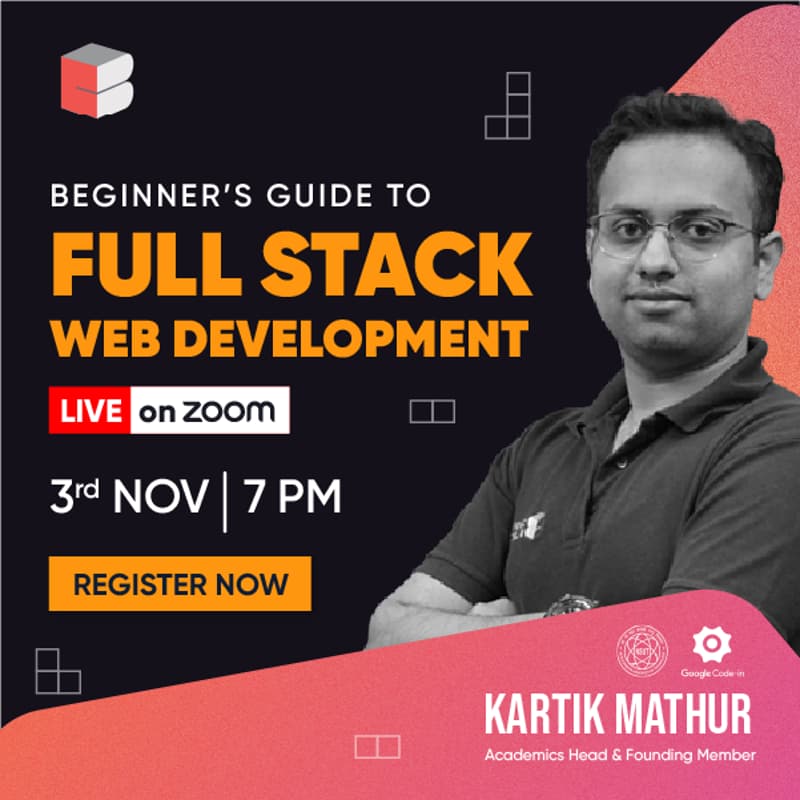 Cover Image for Beginners Guide To Full Stack Web Development | By Kartik Mathur