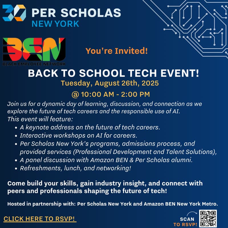 Cover Image for Per Scholas Back to School Tech Event