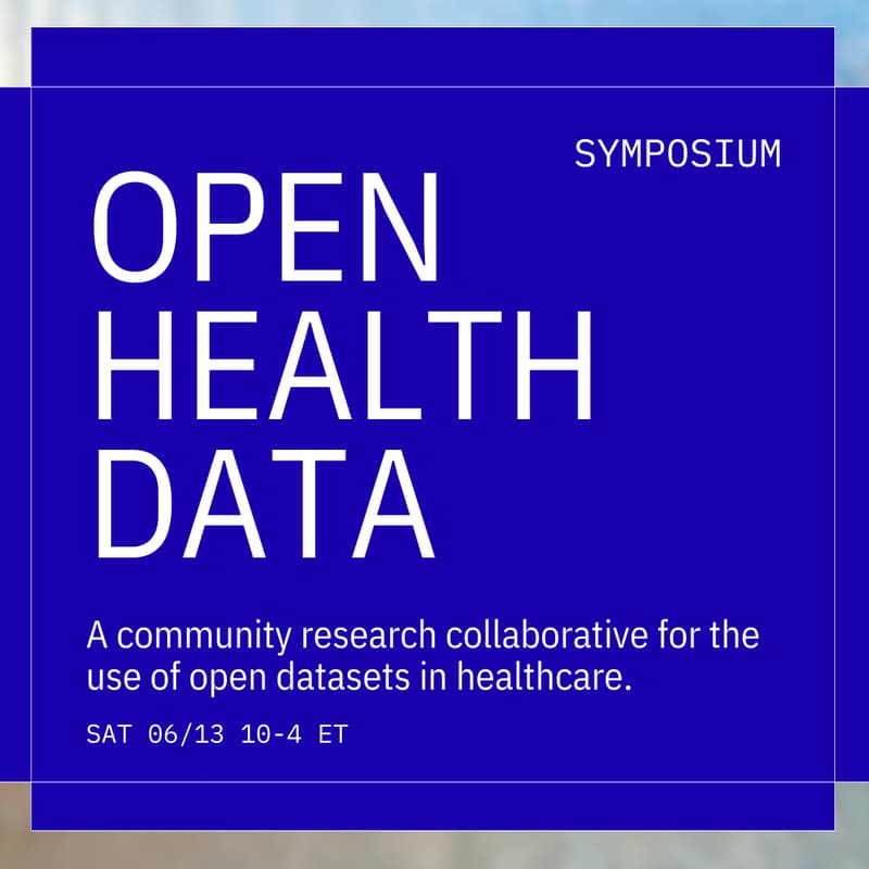 Cover Image for Open Health Data Symposium