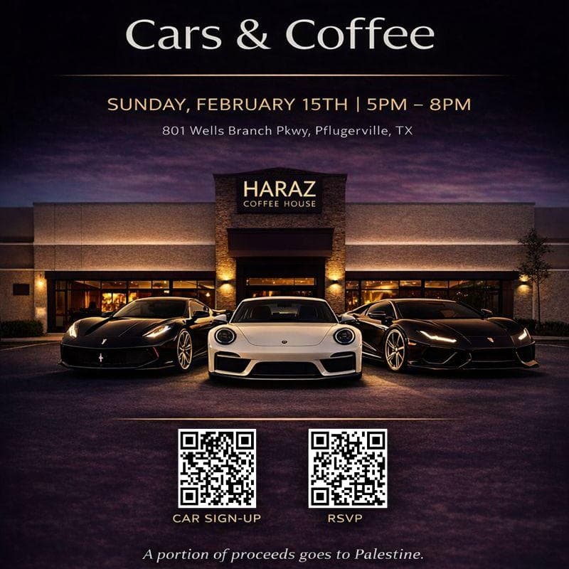 Cover Image for Cars & Coffee by ShiftedATX @ Haraz