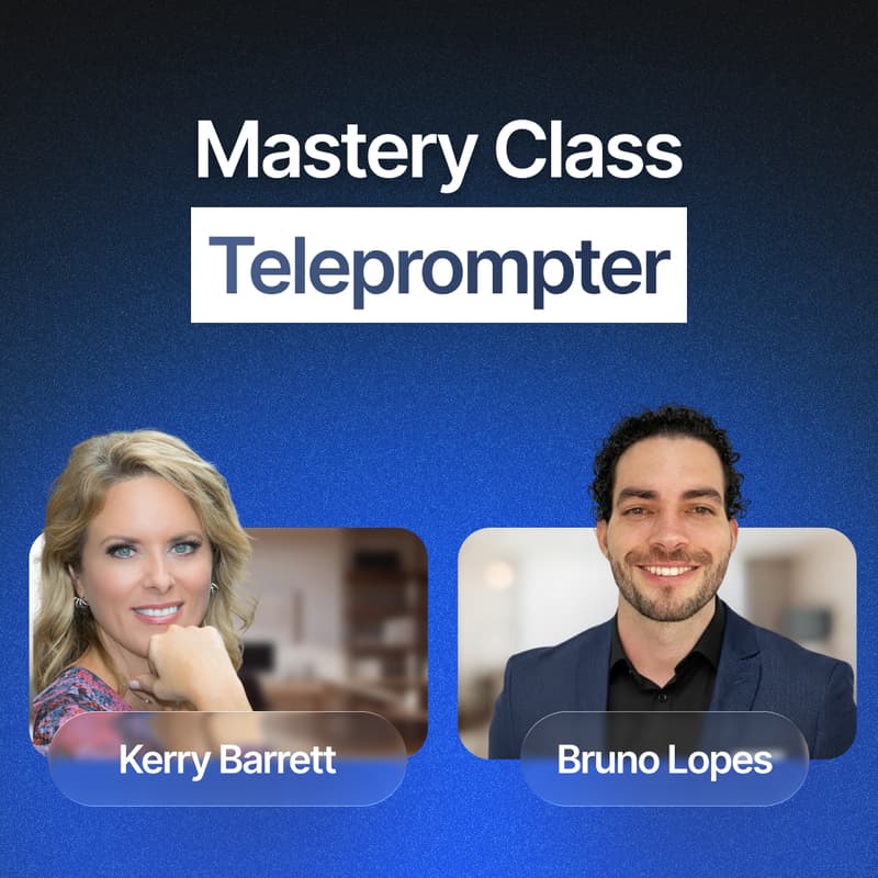 Cover Image for Teleprompter Mastery Class: Your Guide to Being a One-Take Wonder On Video