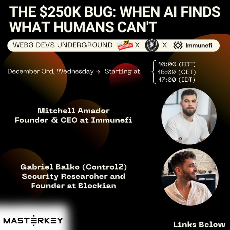 Cover Image for Online Webinar #14 | The $250K Bug: When AI Finds What Humans Can't