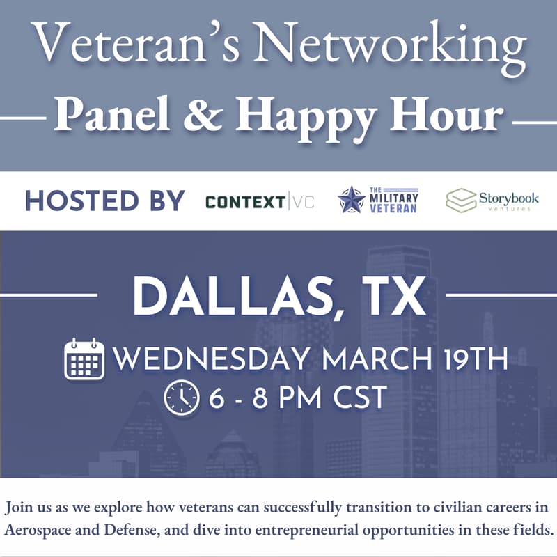 Cover Image for TMV Dallas Veteran's Networking Happy Hour