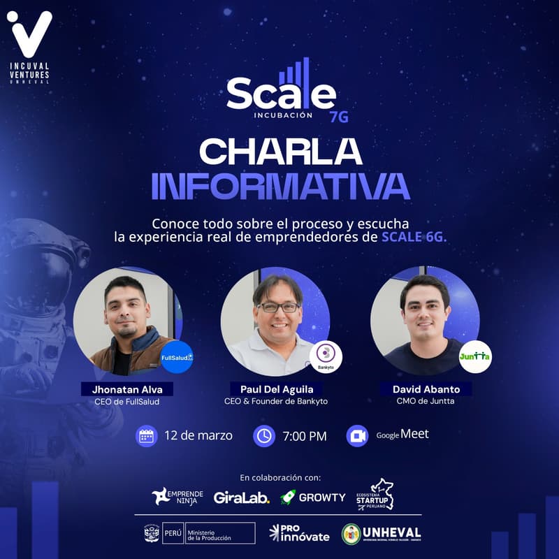 Cover Image for 🚀Programa de Incubación 7G - Charla Informativa