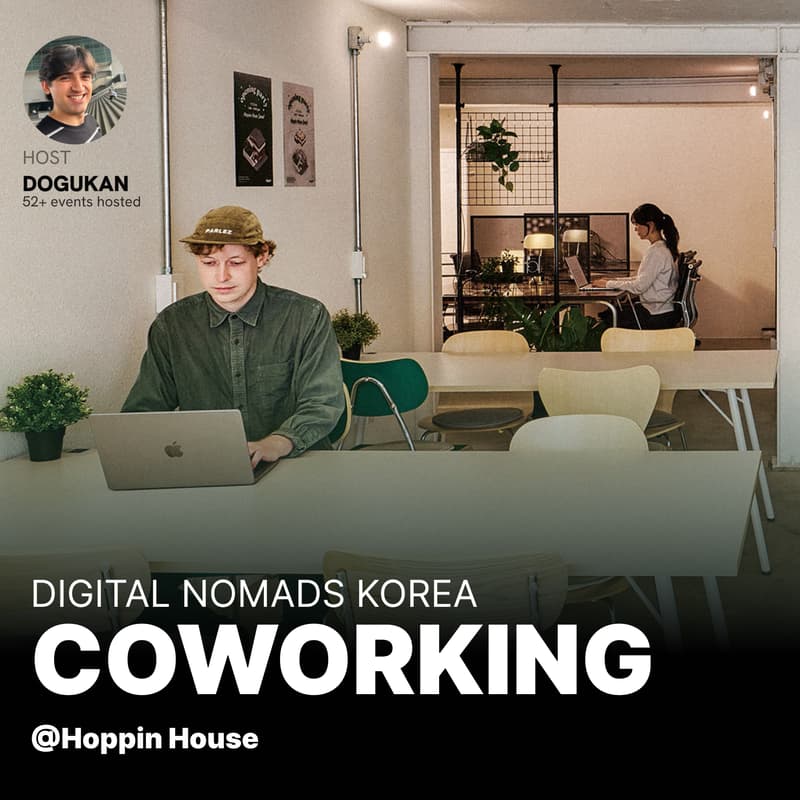 Cover Image for Coworking @Hoppin House 디지털노마드 코워킹 💻