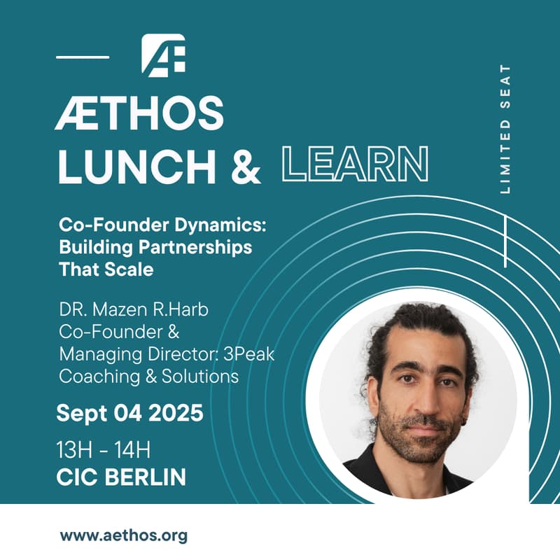 Cover Image for Lunch & Learn - Co-Founder Dynamics: Building Partnerships That Scale