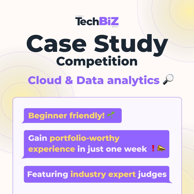 Cover Image for TechBiz Society Presents: A Case Study Competition!
