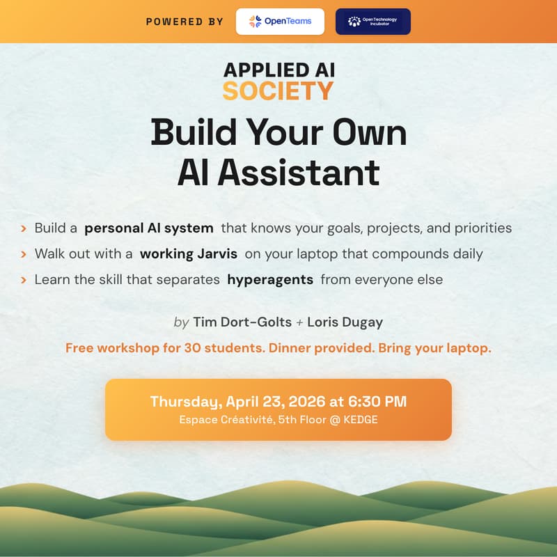 Cover Image for Applied AI Workshops: Build Your Own AI Assistant (EN)