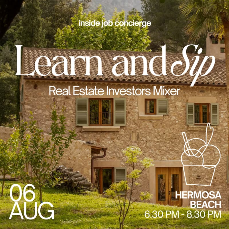 Cover Image for Learn & Sip: Real Estate Investors Mixer