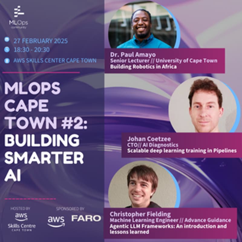 Cover Image for MLOps Meetup #2 - Cape Town: Building Smarter AI