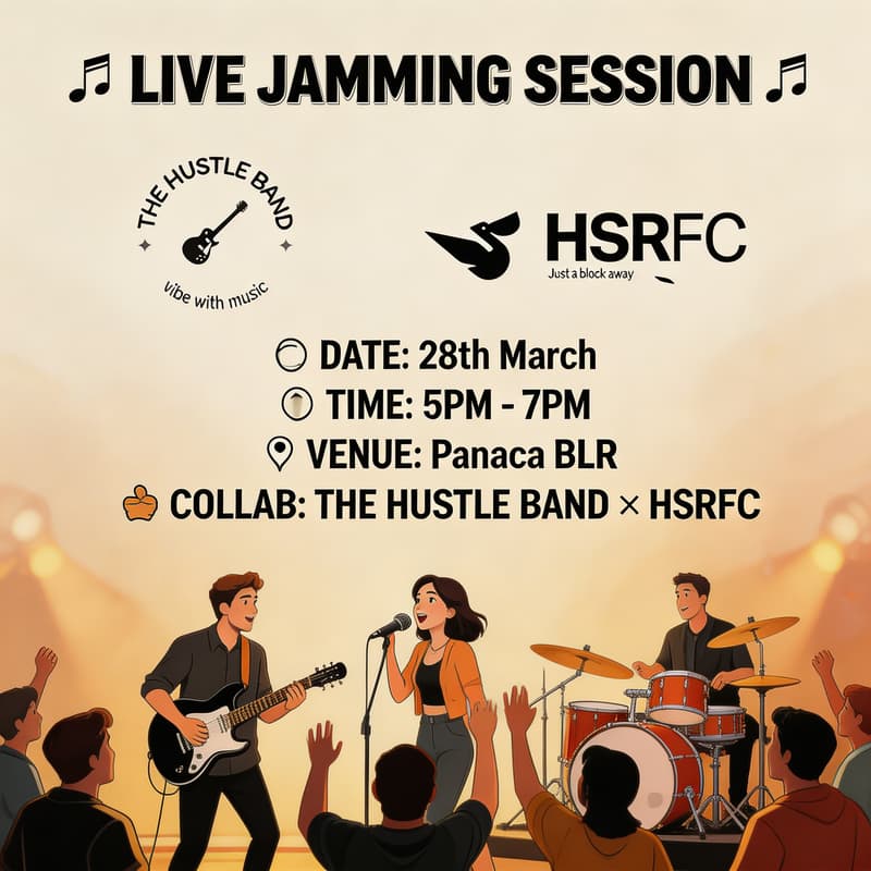 Cover Image for HSRFC x Hustleband : Saturday Jamming Session