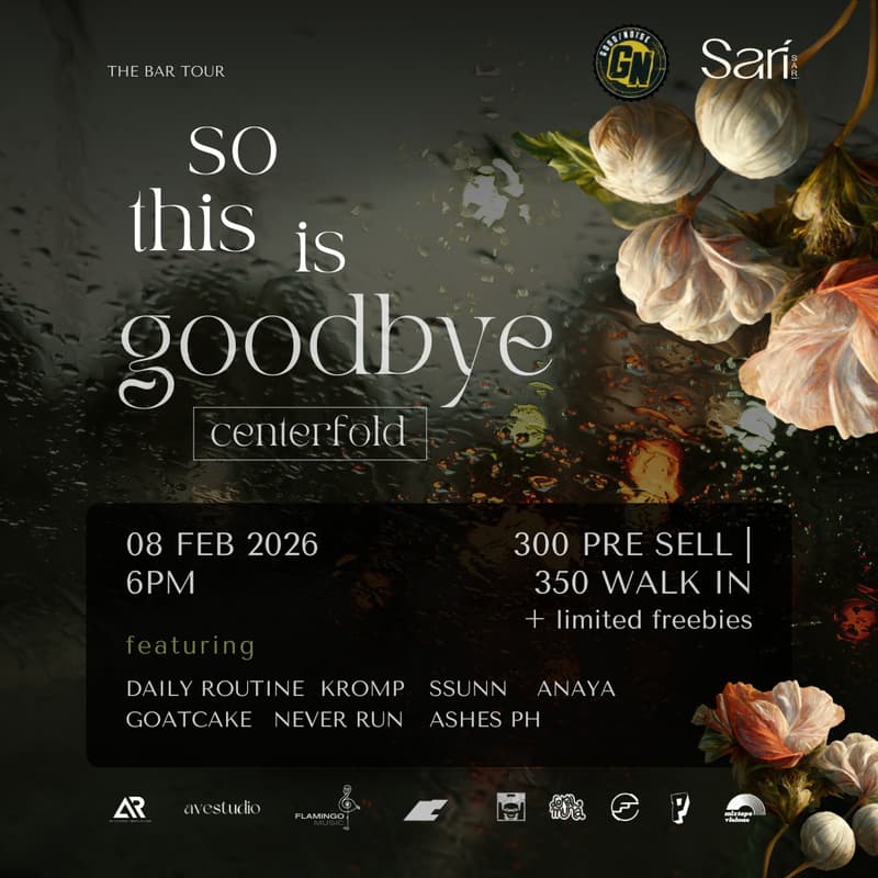 Cover Image for so this is goodbye - single launch @ sari sari bar