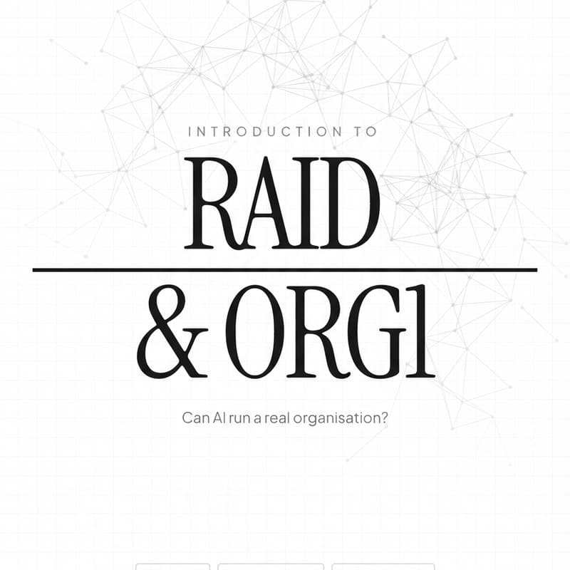 Cover Image for Introduction to RAID & ORG1