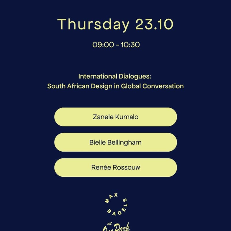 Cover Image for Morning Sessions : International Dialogue, South African Design in Global Conversation