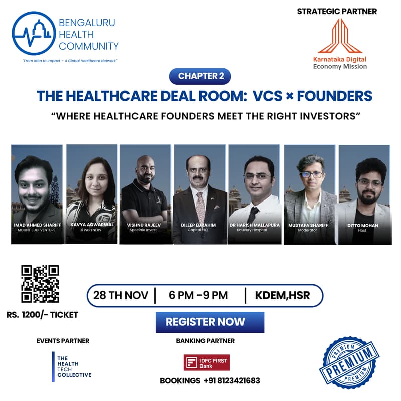 Cover Image for Healthcare Deal Room – Chapter 2: VCs × Healthcare Founders