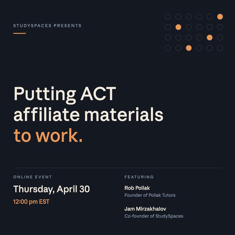 Cover Image for Putting ACT Affiliate Materials to Work