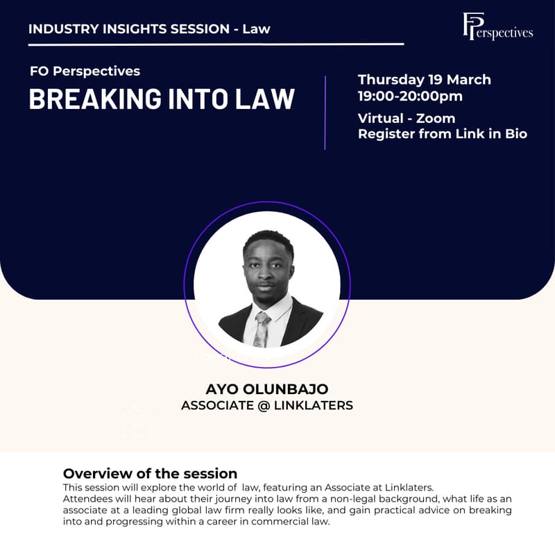 Cover Image for Industry Insight Session: Breaking into Law