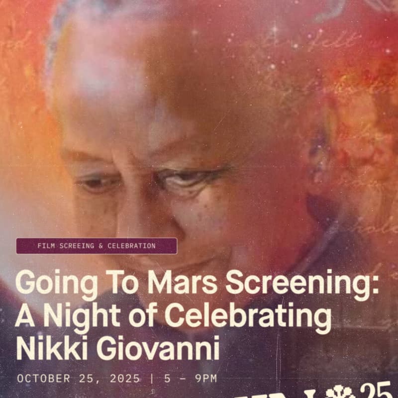 Cover Image for Going To Mars Screening: A Night of Celebrating Nikki Giovanni