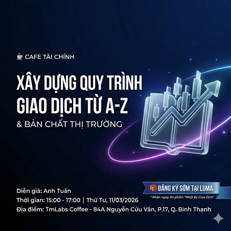 Ảnh bìa cho Cafe Tài Chính: Xây dựng Quy trình Giao dịch từ A > Z và Bản chất Thị trường