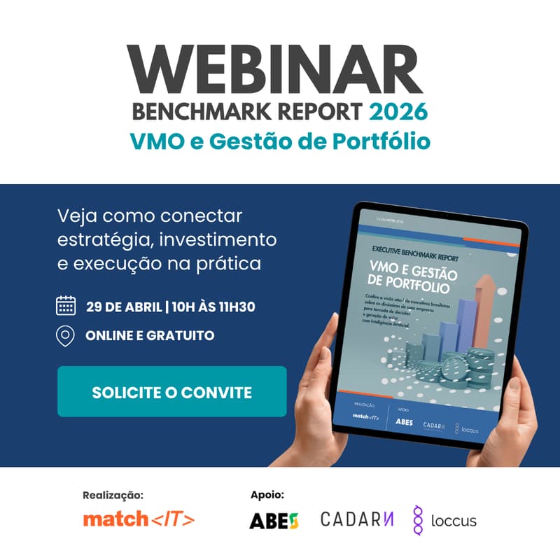 Cover Image for Webinar Benchmark Report 2026: VMO e Gestão de Portfólio