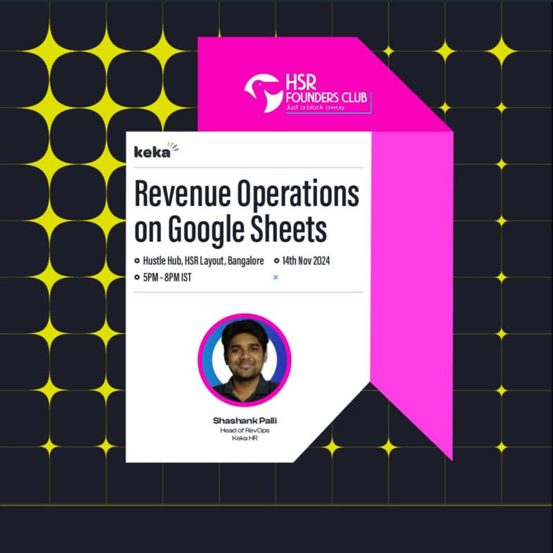 Cover Image for Hands on workshop: Revenue operations set up on Google Sheets