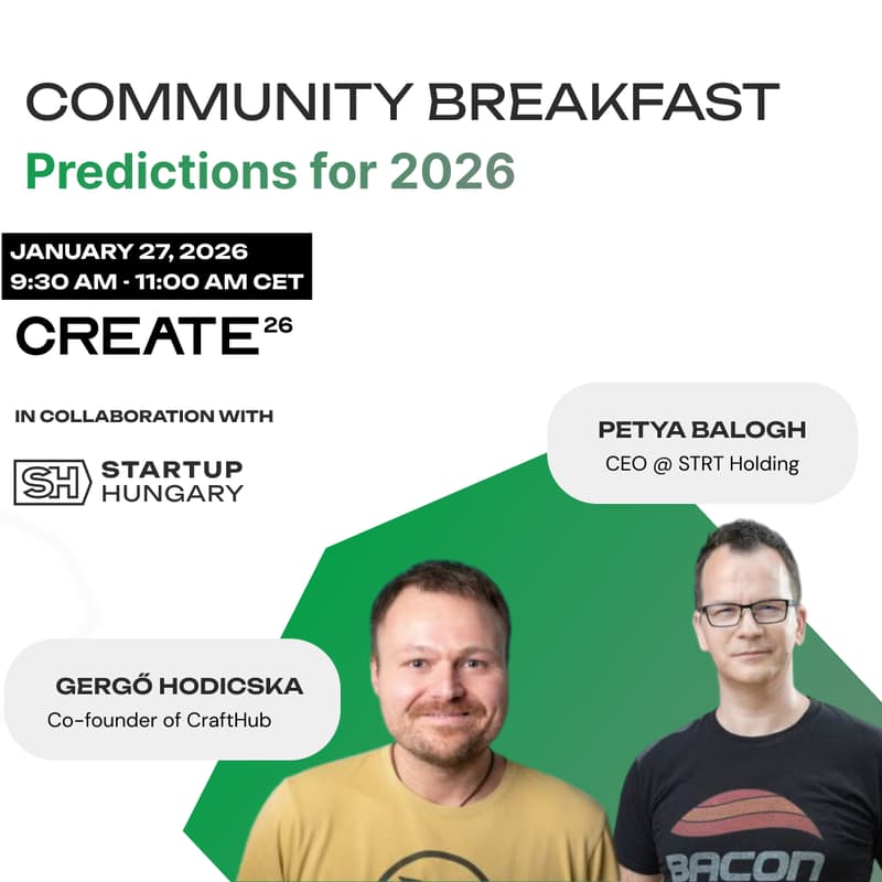 Cover Image for CREATE26 Community Breakfast: Predictions for 2026