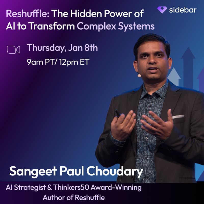 Cover Image for Reshuffle: The Hidden Power of AI to Transform Complex Systems with Sangeet Paul Choudary