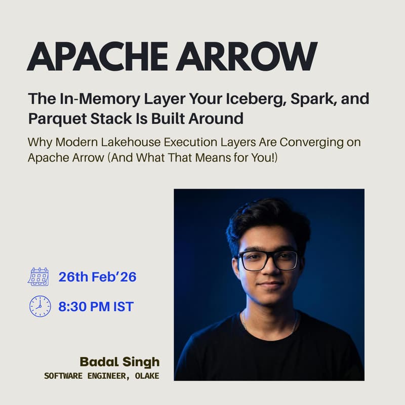 Cover Image for Webinar: Why Modern Lakehouse Execution Layers Are Converging on Apache Arrow