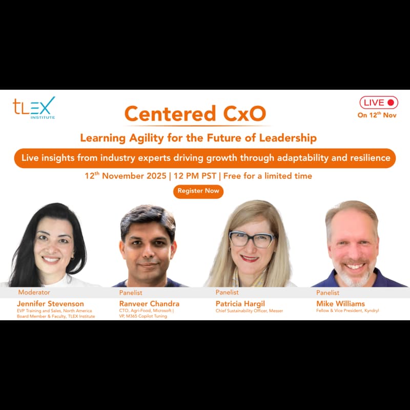 Cover Image for Virtual - Centered CxO: Agile Learning for Growth & Impact