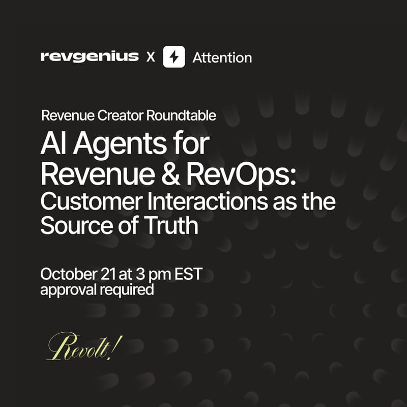 Cover Image for AI Agents for Revenue & RevOps: Customer Interactions as the Source of Truth