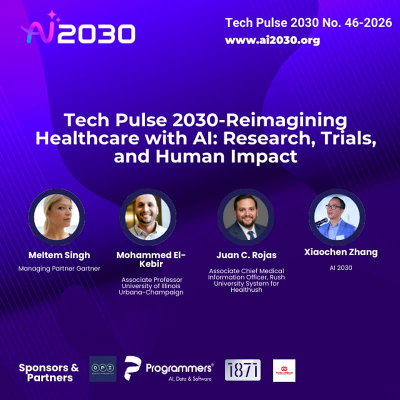 Cover Image for No. 51 Tech Pulse 2030-Reimagining Healthcare with AI: Research, Trials, and Human Impact- Chicago