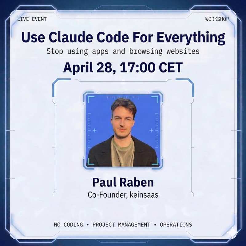 Cover Image for Say Goodbye to Apps and Websites: Use Claude Code For Everything