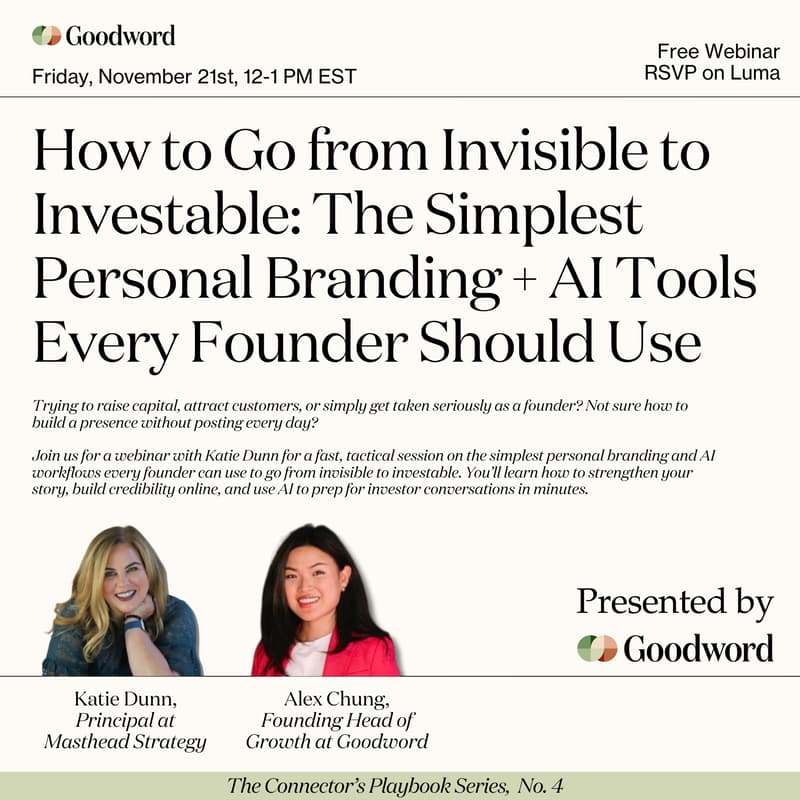 Cover Image for How to Go from Invisible to Investable - The Connector's Playbook Series, No. 4