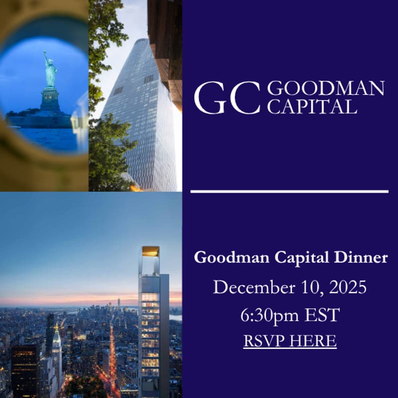 Cover Image for Goodman Capital | Private Real Estate Credit Insights Dinner