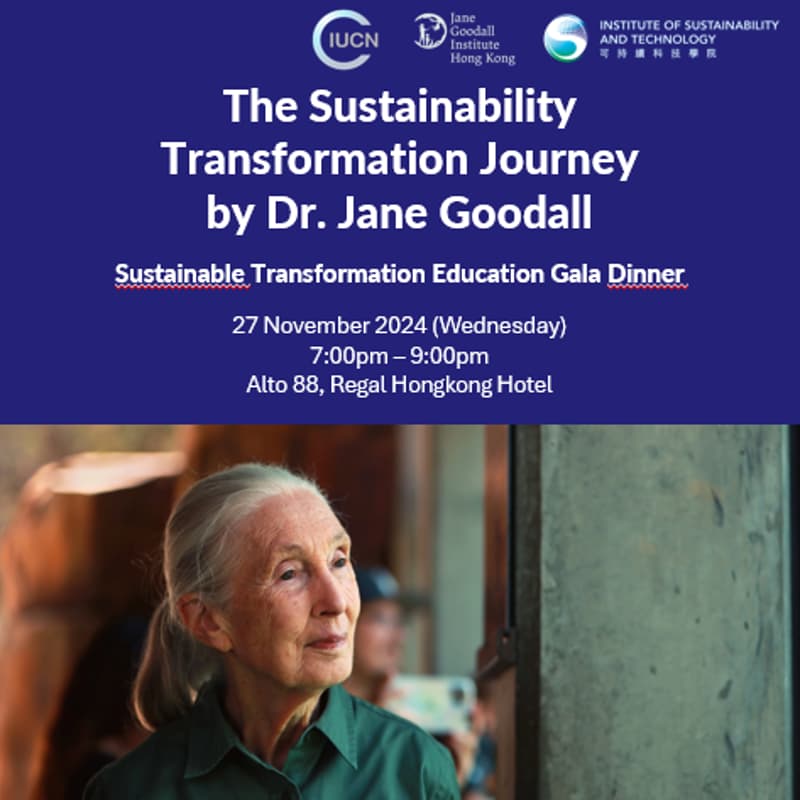 Cover Image for The Sustainability Transformation Journey by Dr. Jane Goodall - Sustainable Transformation Education Dinner