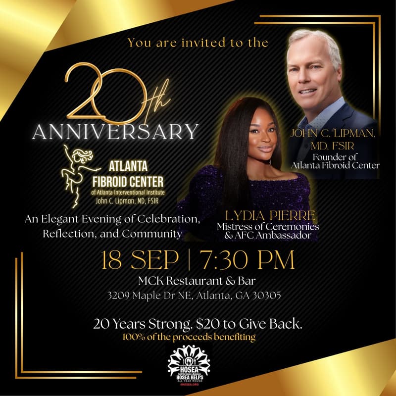 Cover Image for Atlanta Fibroid Center’s 20th Anniversary Celebration