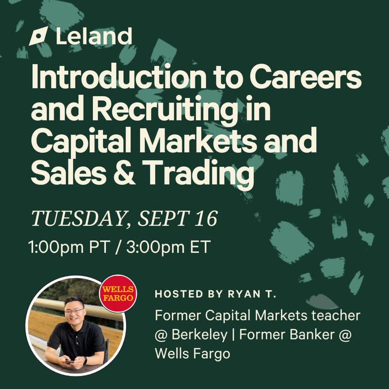 Cover Image for Introduction to Careers and Recruiting in Capital Markets and Sales & Trading