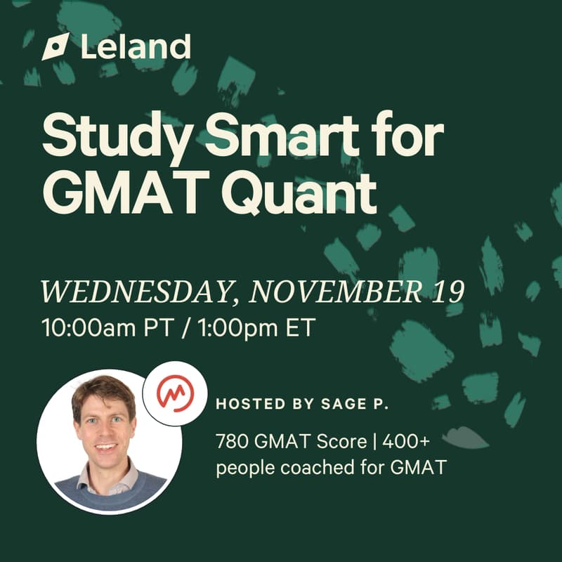 Cover Image for Study Smart for GMAT Quant