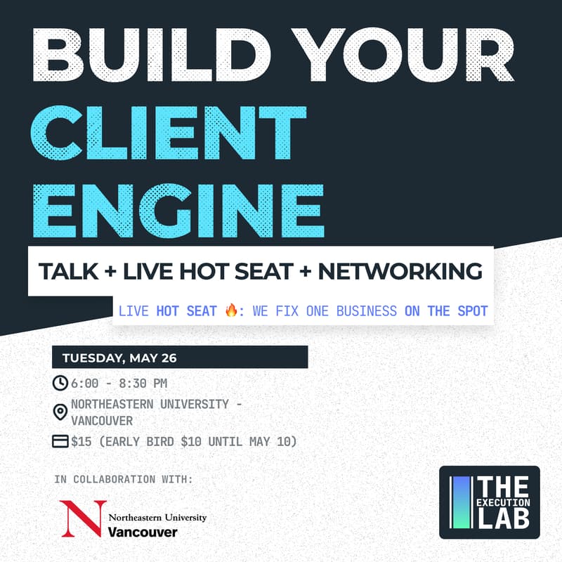 Cover Image for Build Your Client Engine (Talk + Live Hot Seat + Networking)